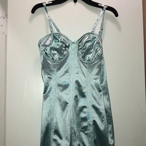 Forever 21 satin baby blue dress